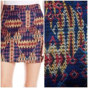 Sam Edelman southwest / tribal print mini skirt